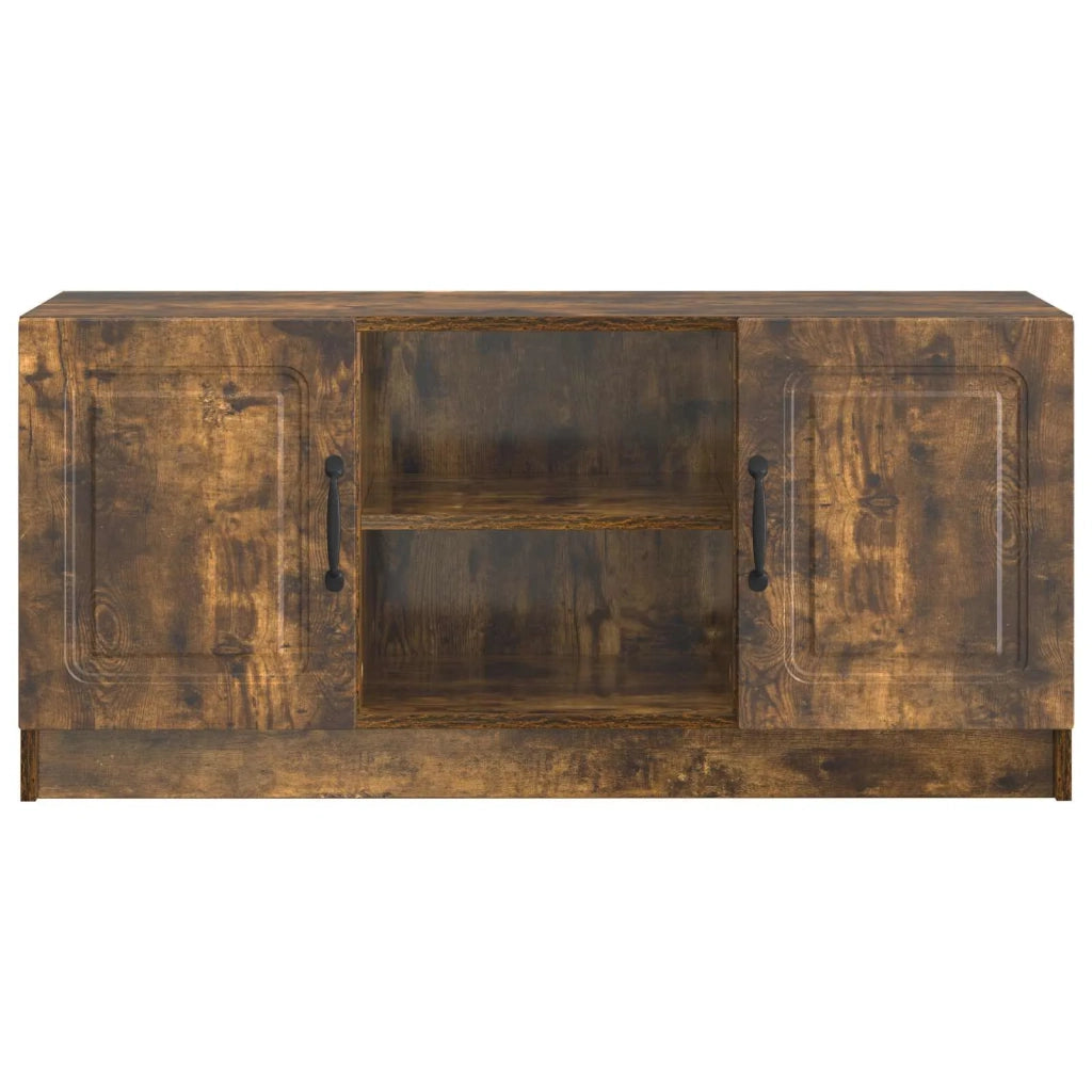 Mobile TV-Credenza per TV Rovere Fumo 102 x 34,5 x 47 cm Legno ingegnerizzato 555189
