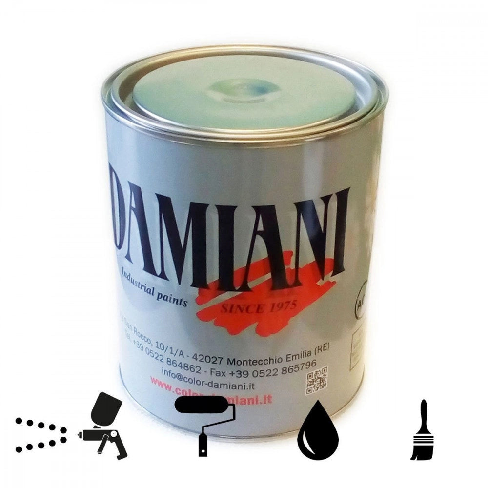Damiani smalto 1kg base nitro sintetico tutti i ral 7000, brillantezza opaco, colore  ral 7032 - grigio ghiaia