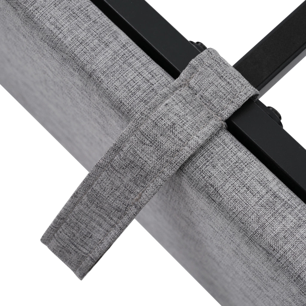 Letto contenitore con rete sollevabile grigio 135x190 cm