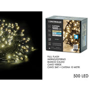 LUCI LED CALDO 500 LED FULL FLASH
