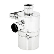 Abbattitore inox da 100mm per la fuliggine di stufe e caldaie a pellet