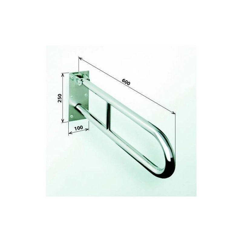 Maniglione di sollevamento a U HELP 600 in acciaio inox 60x25x10cm
