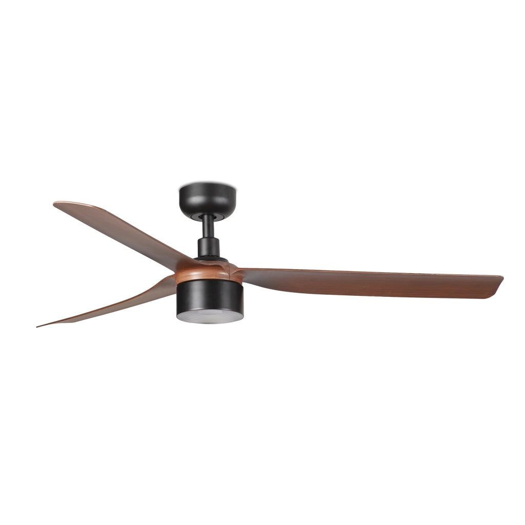 PUNT TEK M Ventilatore nero/noce 3000K