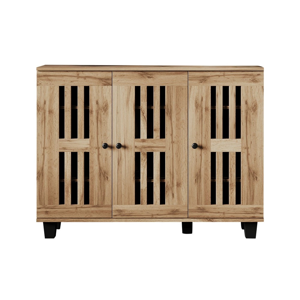 Mobile da ingresso consolle ¨C Minimal ¨C 120x32x92cm legno con ante e ripiani salvaspazio