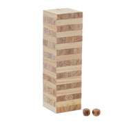 Gioco da tavolo torre infernale in legno impilabile 51 blocchi 30 x 30 x 60 cm in pino naturale 13_0014334