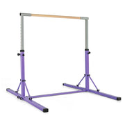 Barra ginnastica per bambini con 13 altezze regolabili portata 100kg-Attrezzatura palestra domestica Viola