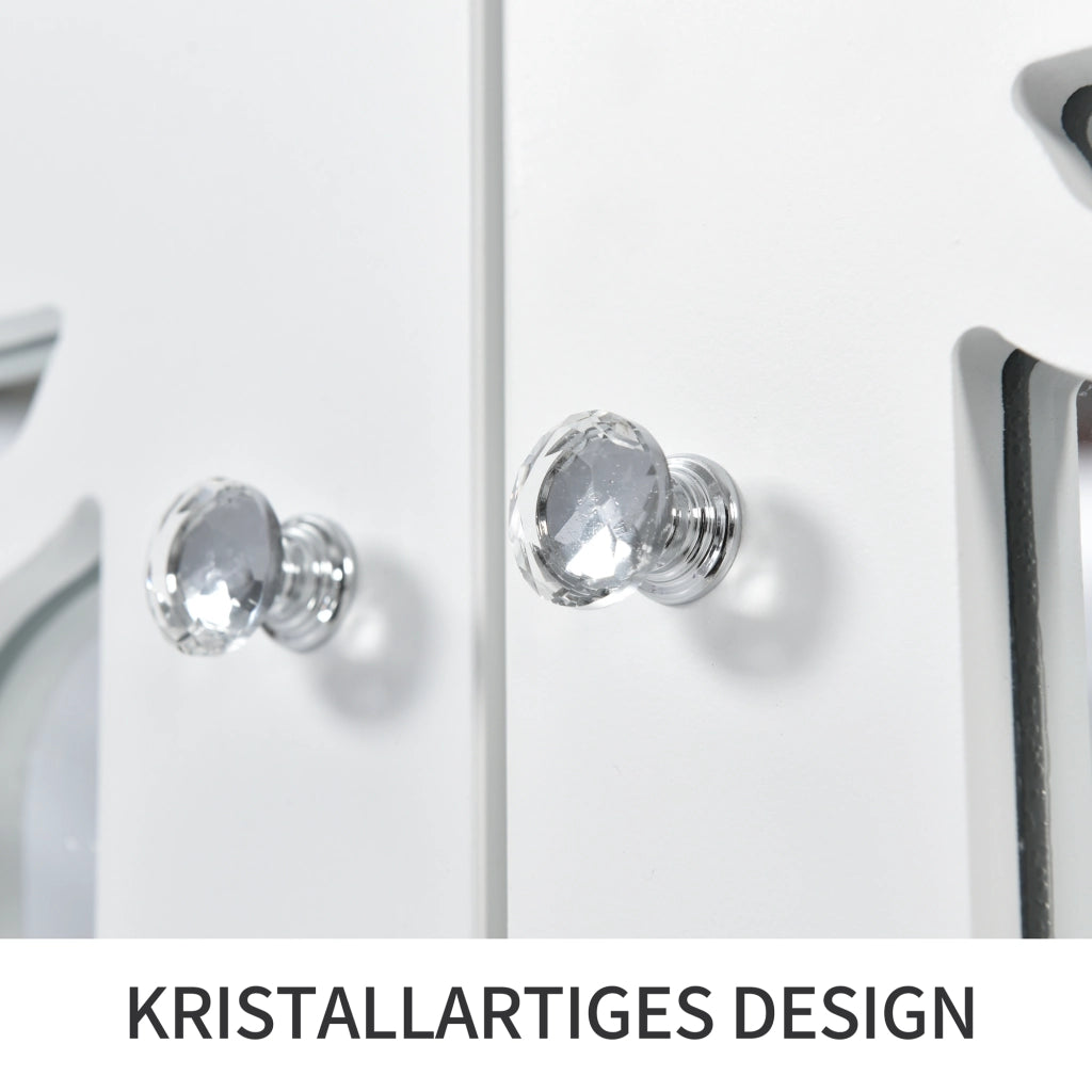 Credenza con Specchio e Ante ¨C MINIMAL ¨C Bianco, 160x40x84