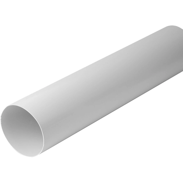 TUBO TONDO PER VENTILAZIONE Ø 100 mm - barra 1 mt - PES