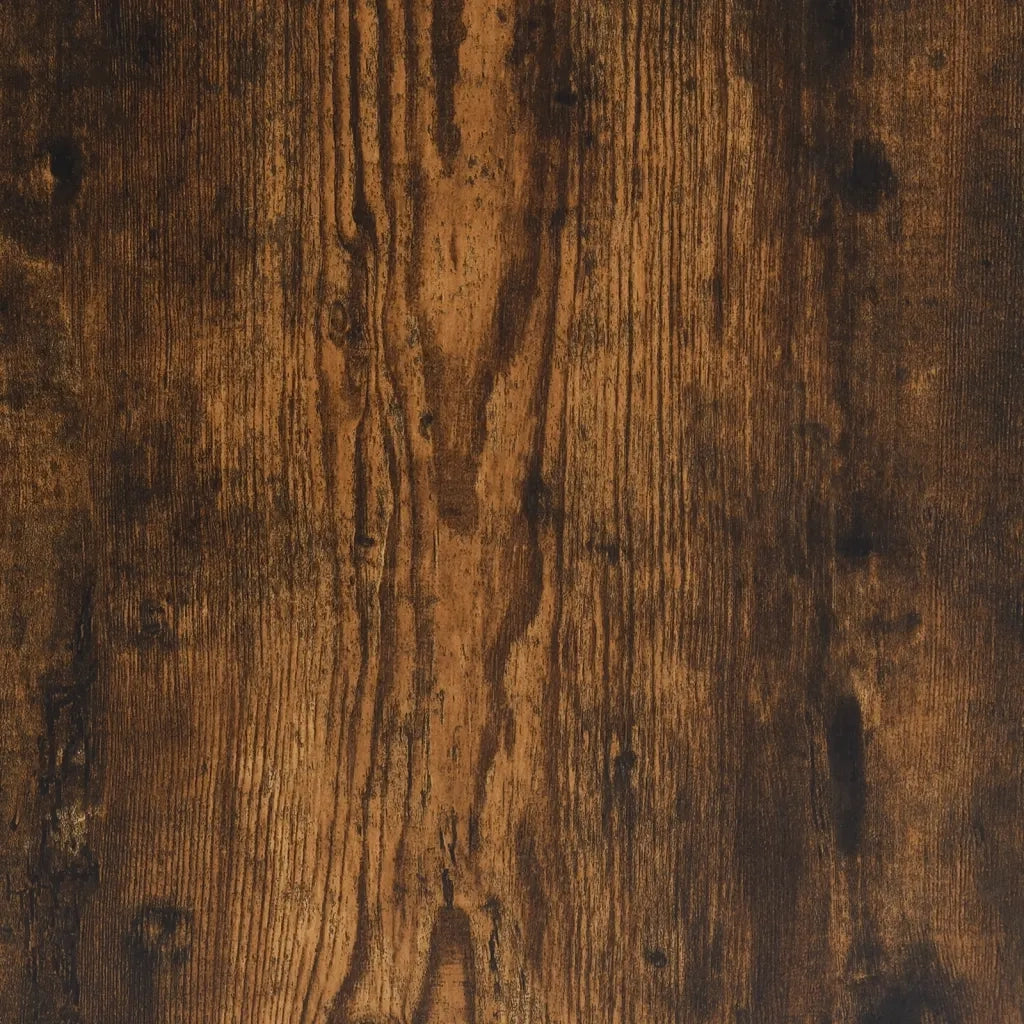 Table console chêne fumé 180x29x75 cm bois d'ingénierie