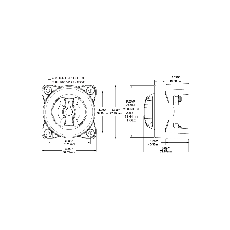 STACCA BATTERIA ON-OFF SERIE E