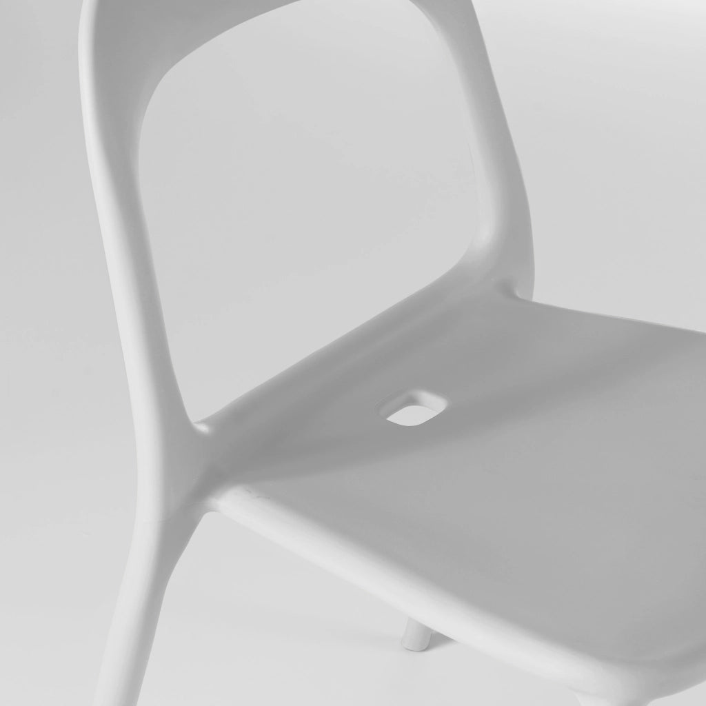 Oviala - Sedia in plastica bianca