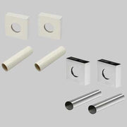 KIT COPRITUBO QUADRO  Cromo     MADE IN ITALY