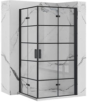 Cabina Doccia Rea Molier Black Double 80x100
