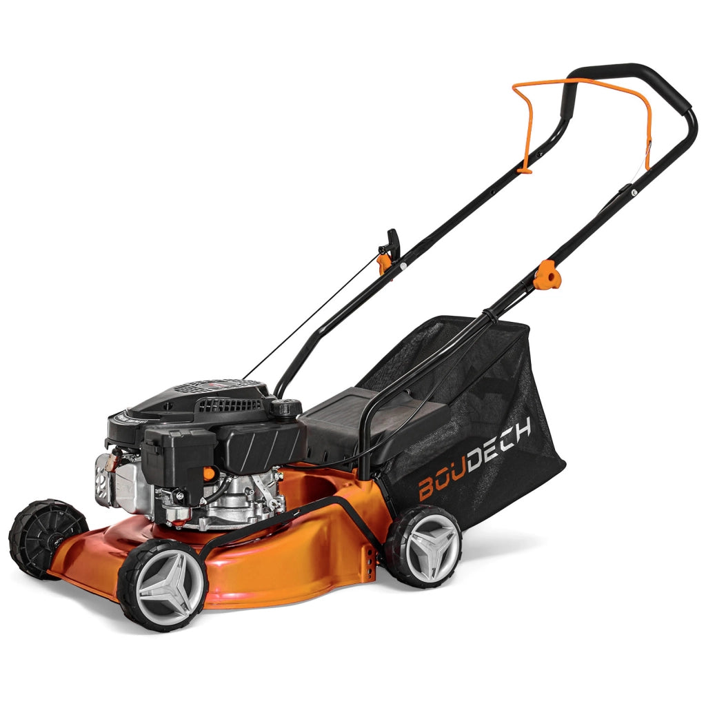 Tagliaerba a spinta motore a scoppio 132cc 1,9HP OHV 4 Tempi ampiezza di taglio di 400mm