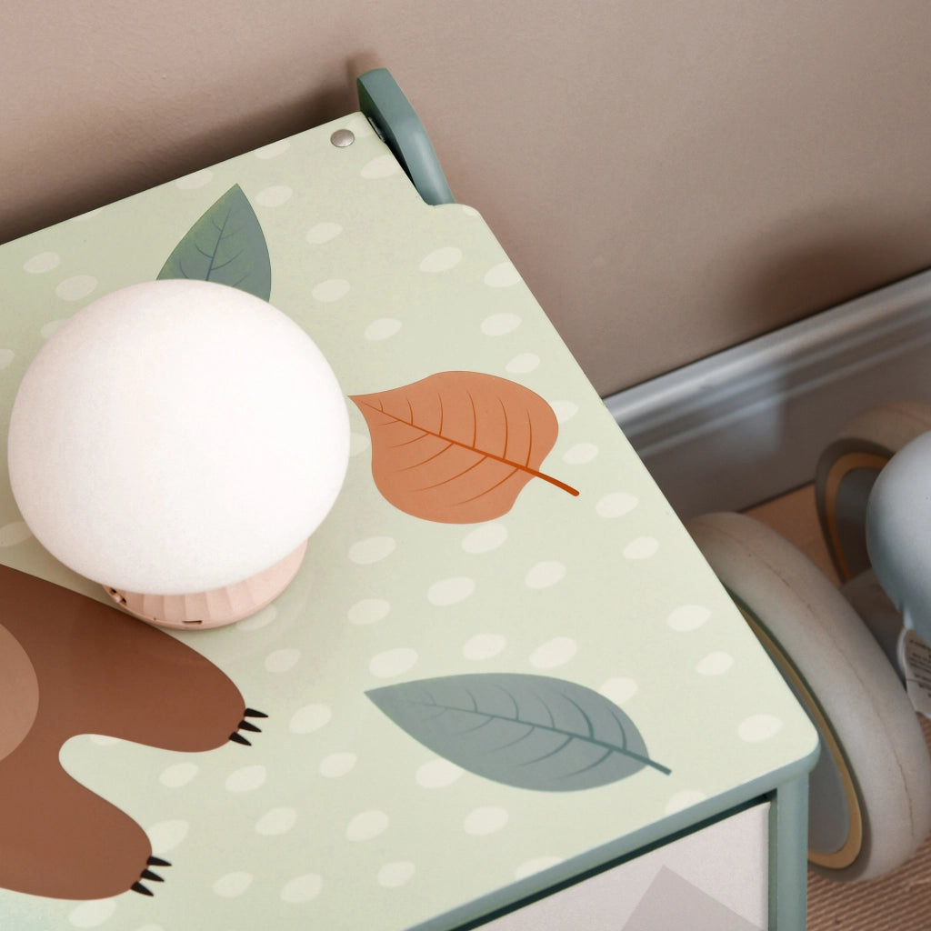 Contenitore Portagiochi con Coperchio ¨C Minimal ¨C Verde MDF 60x37x39