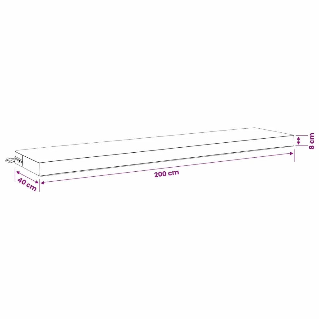 Cuscino per panchina SOEST 100% Poliestere Crema 950100