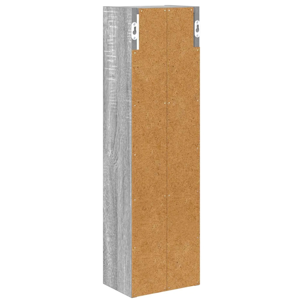 Armoire murale de salle de bain Gris Sonoma 20 x 14 x 70 cm