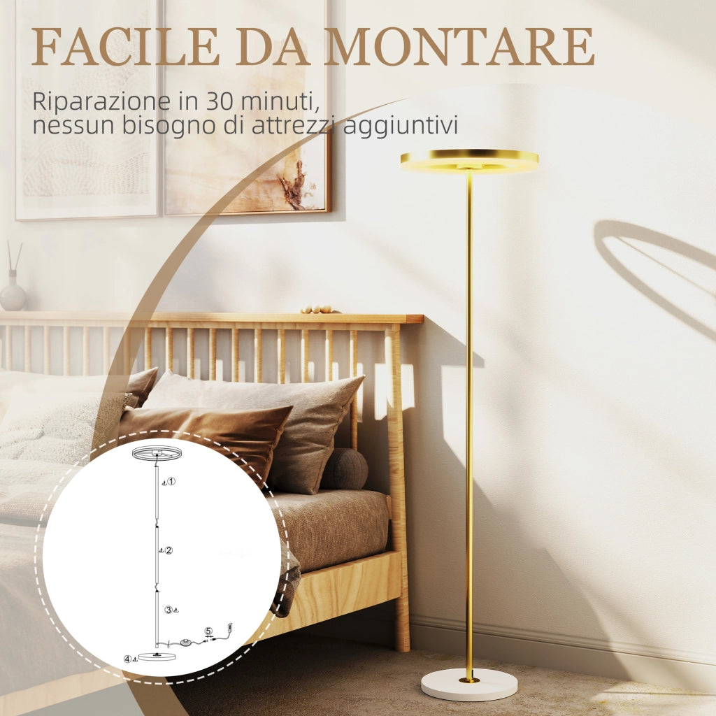 Lampada da Terra Moderna ¨C Zephmum ¨C Oro