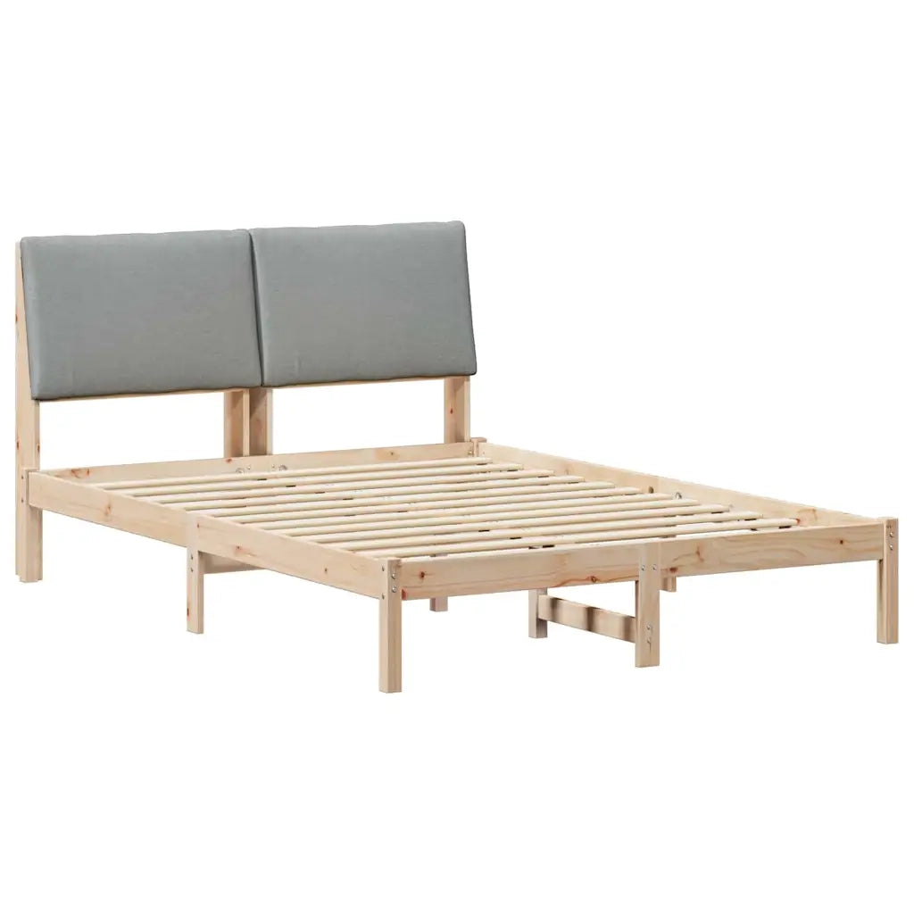 Struttura del Letto Marrone e grigio chiaro 150 x 200 cm 3394373