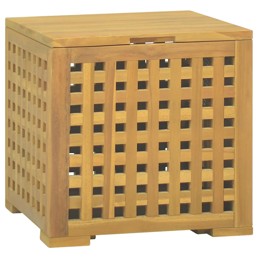 Scatola per Corde 40x40x40 cm in Legno Massello di Teak 338262