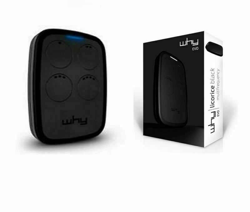 Telecomando Radiocomando codice Fisso Rolling code WHY EVO 11 VER NERO SICE TECH