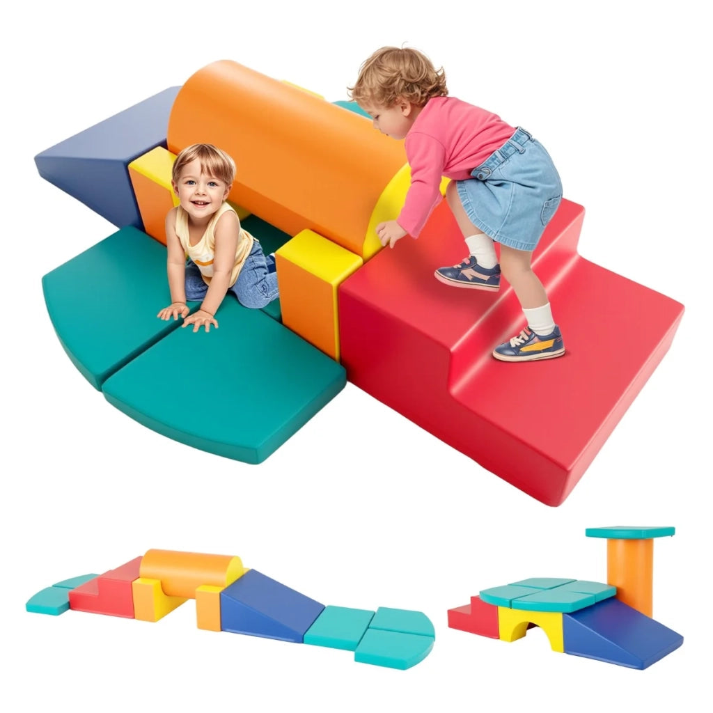 Set di 10 giocattoli da arrampicata in schiuma 30 x 60 cm accessibile e leggero stile moderno in ecopelle verde 20_0018972