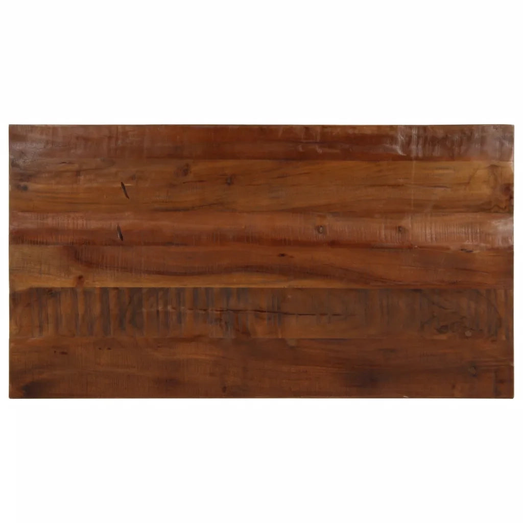 Piano Tavolo 120x70x2,5 cm Rettangolare in Massello di Recupero 371208