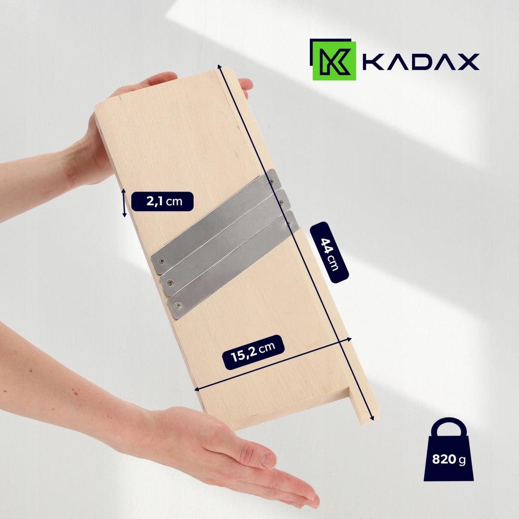 Grattugia manuale in legno KADAX per cavolo, verdure, cetrioli e cetrioli, 45 cm