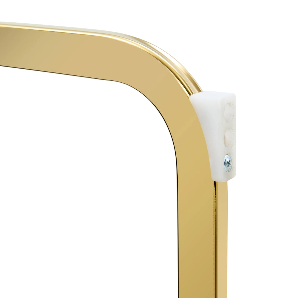 Set tavolo rotondo in vetro temperato e sedie nero oro