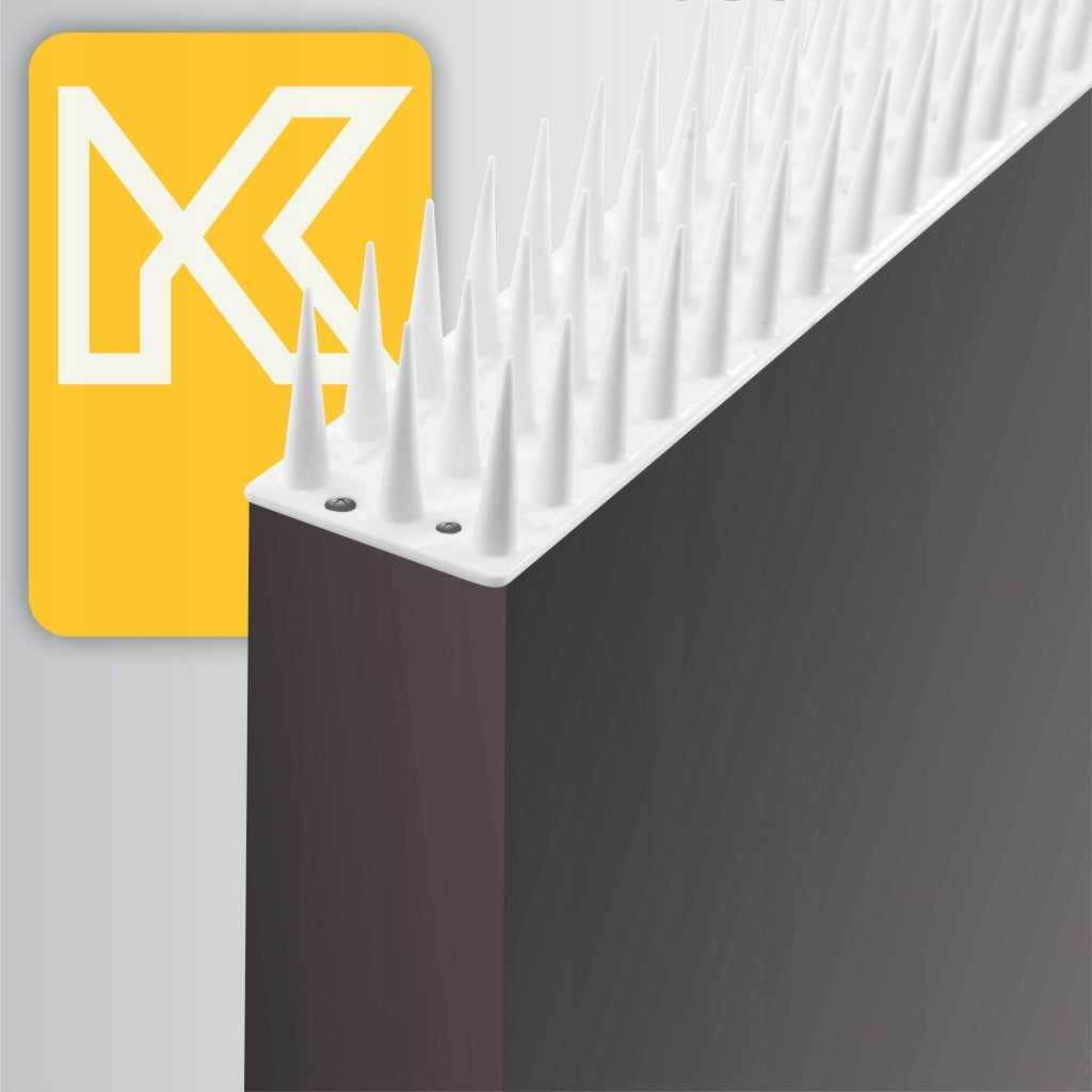 Punte anti-piccioni KADAX, 51 cm, in plastica densa e resistente, 48 pezzi