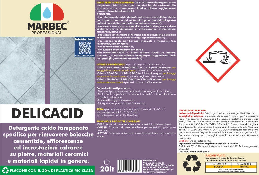 Acido tamponato DELICACID   20LT