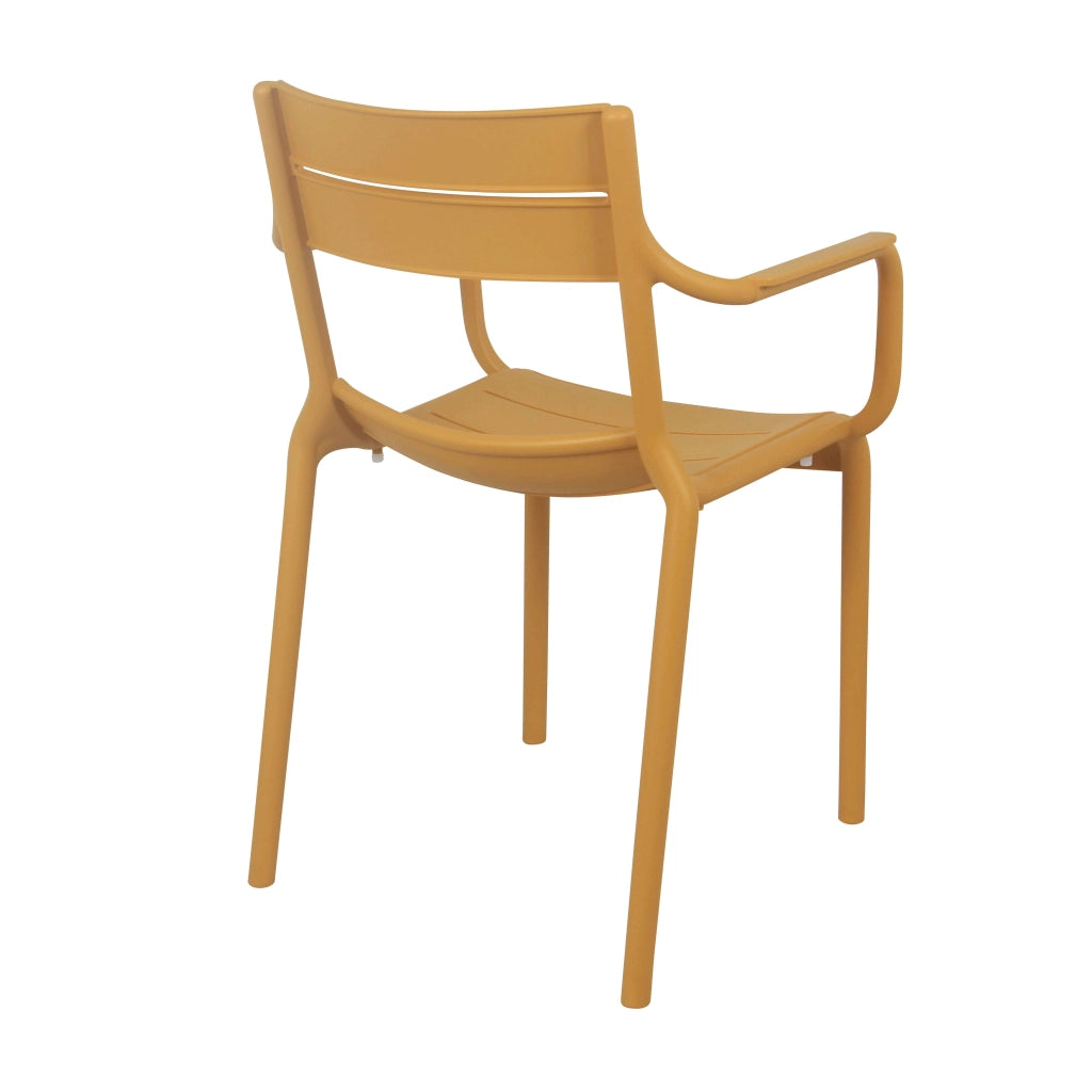 Oviala - Poltrona da giardino in plastica giallo chiaro