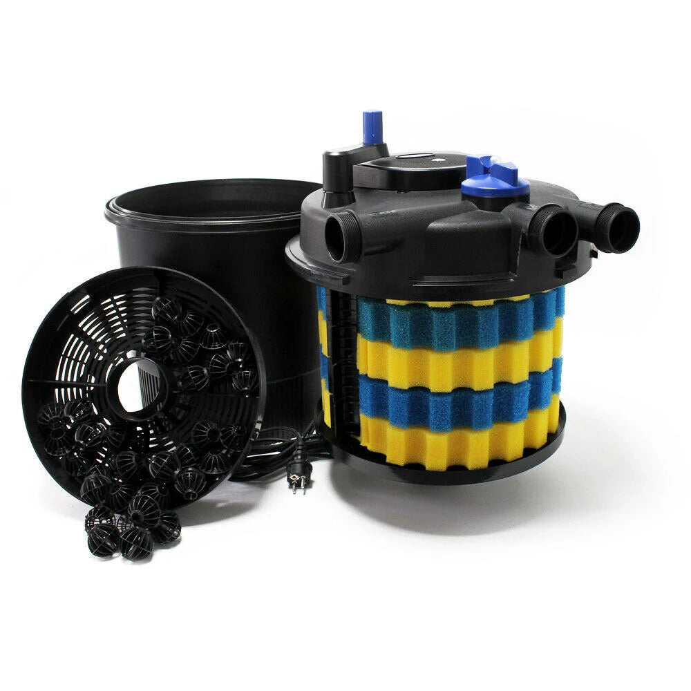Kit per laghetto da 12000 litri luce UVC da 11 watt pompa da 8000 l/h tubo da 10 m kit di filtrazione 16_0001919