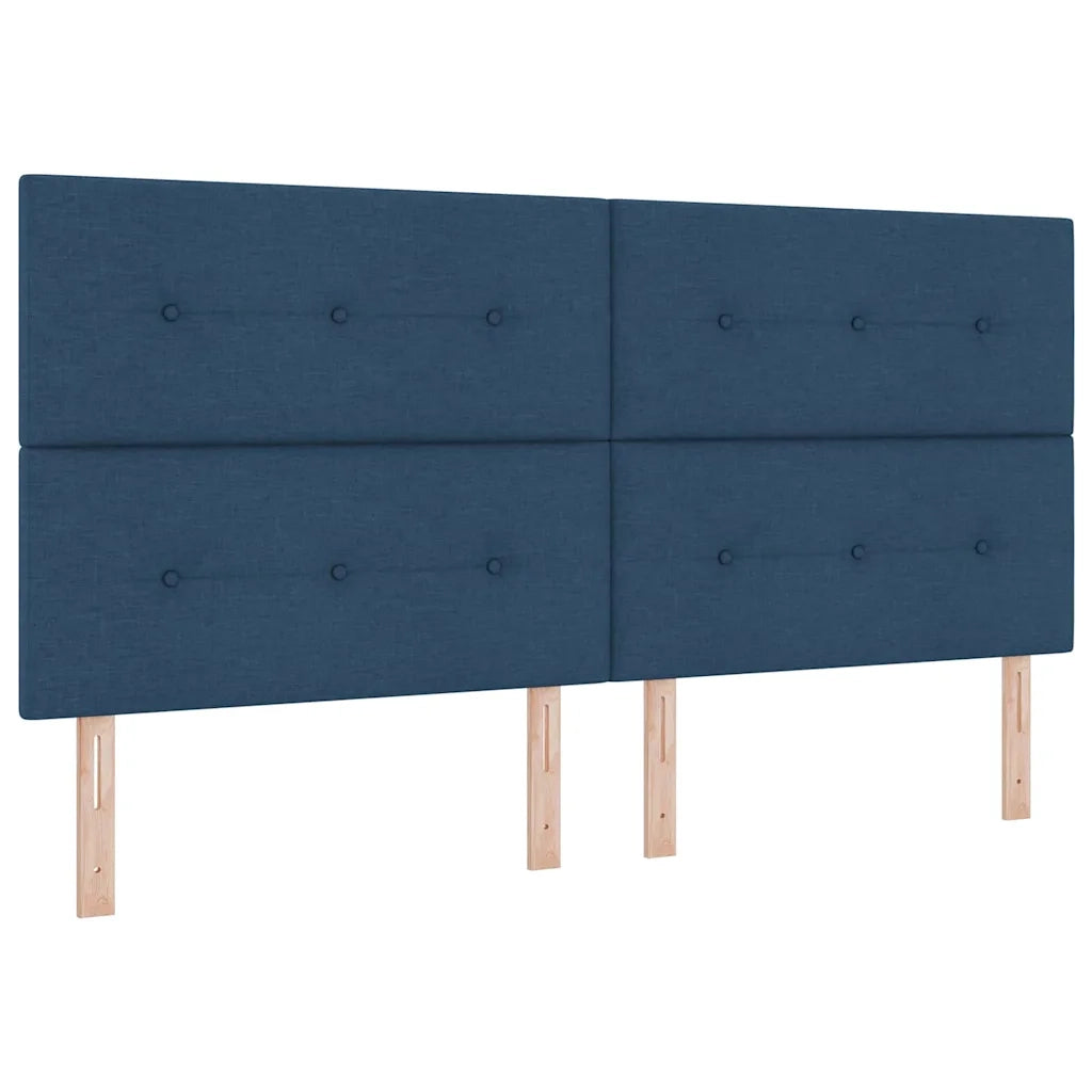Testiera regolabile in altezza con testiera Blu 200 cm Tessuto 3337866