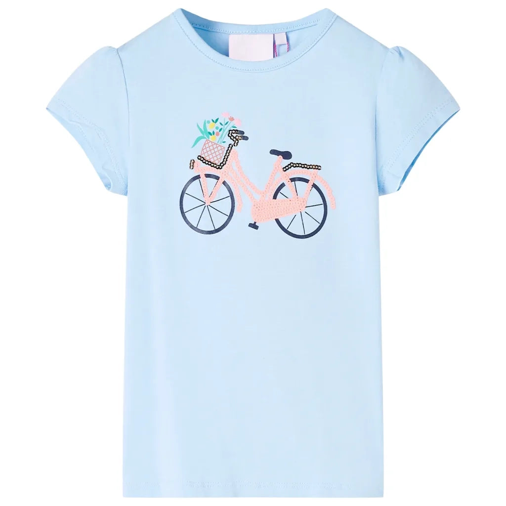 Maglietta da Bambino Azzurra 128 11077