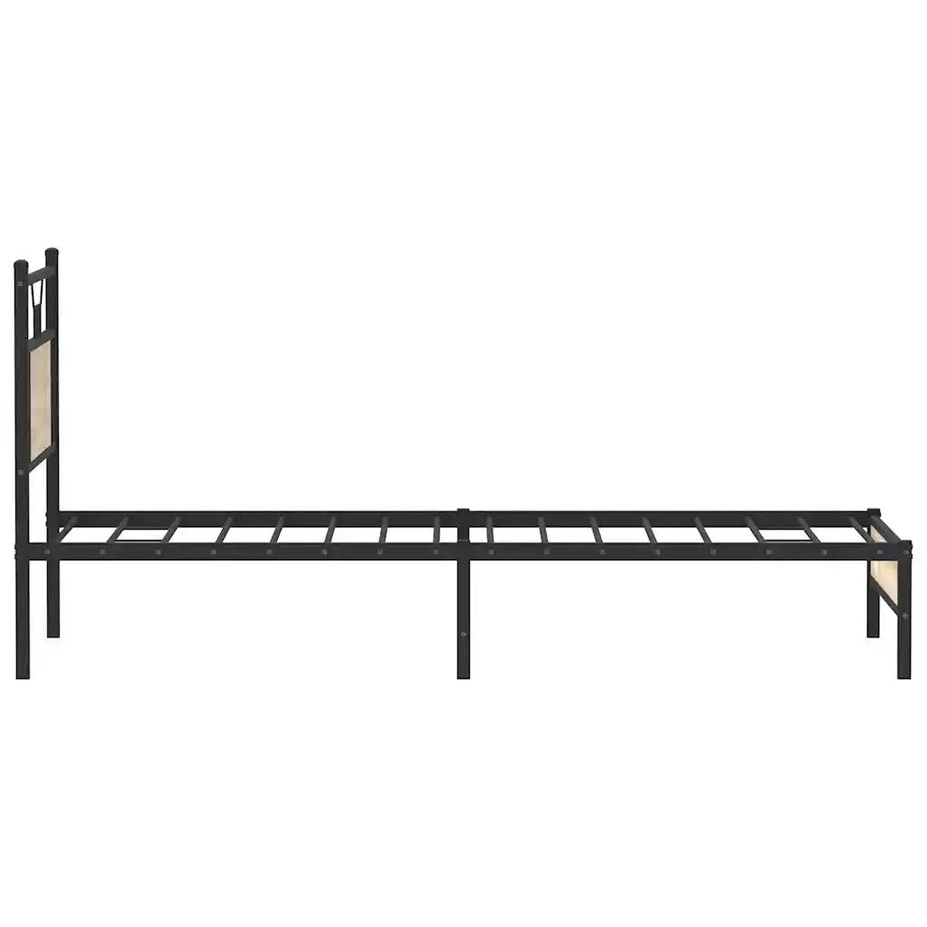 Letto singolo | Letto per adulti | Giroletto senza Materasso Rovere Sonoma 75x190 cm in Truciolato