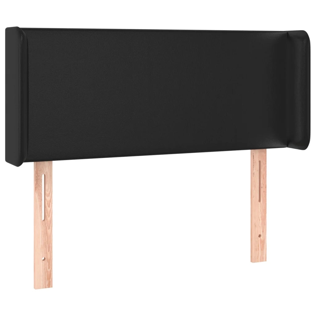 Testiera ad Orecchio-Testata con Orecchie Nera 93x16x78/88 cm in Similpelle 982284