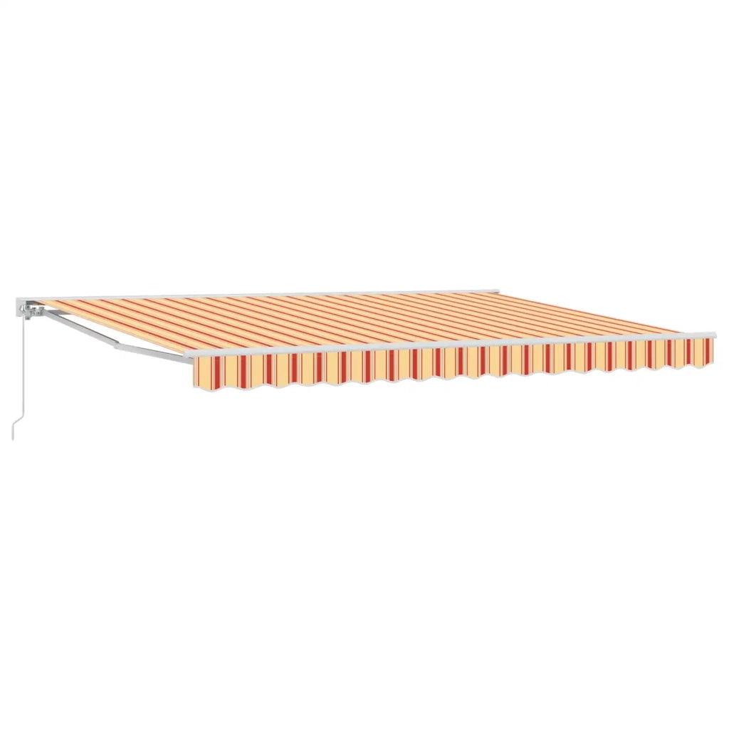 Tenda retrattile manuale Giallo e Arancione 5 × 3,5 m 3420352