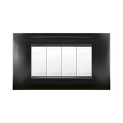 PLACCA MIVIDA PLANA NERO  4P