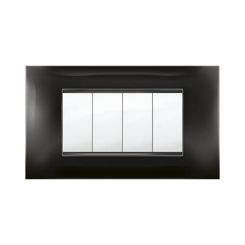 PLACCA MIVIDA PLANA NERO  4P