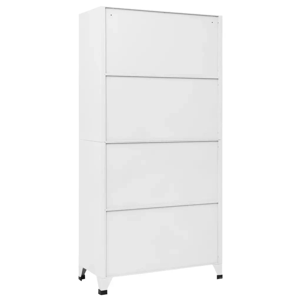 Armadio a casellari moderno design contemporaneo ufficio 90 x 40 x 180 cm in acciaio grigio chiaro 02_0047044