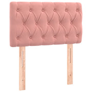 Testiera | Testata Rosa 80x7x78/88 cm in Tessuto
