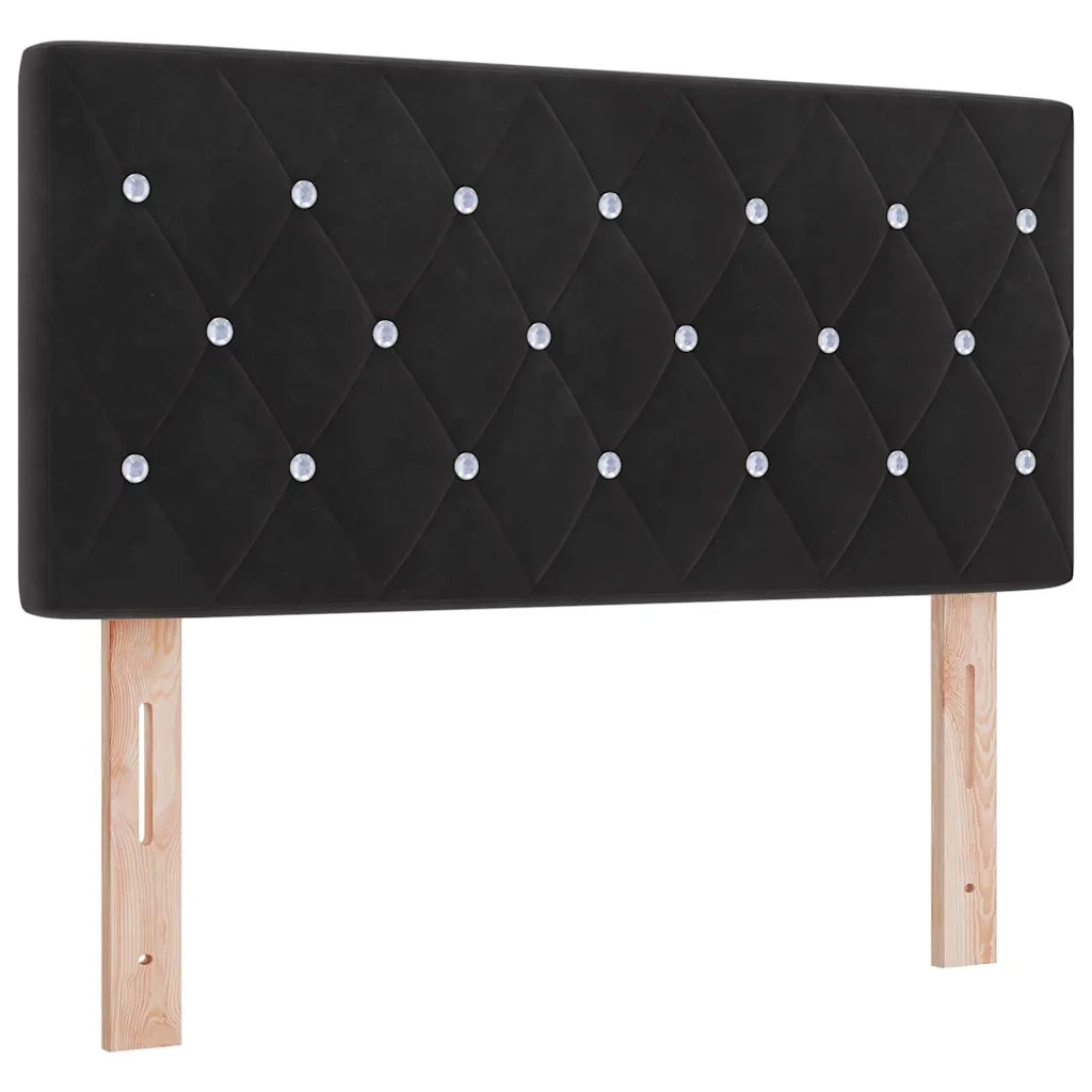 Testiera | Testata Nero 90 cm Velluto