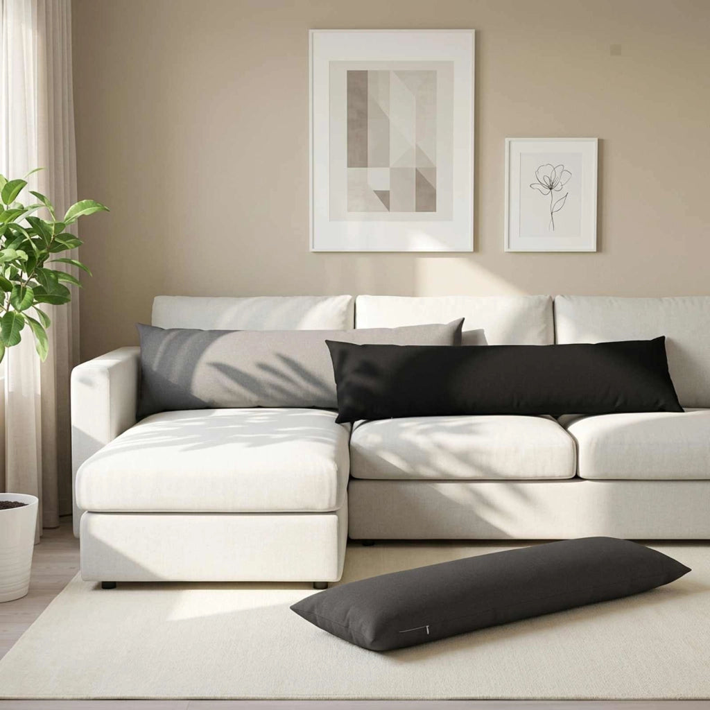 Federa HEERLEN Nero 40 x 145 cm Tessuto 908795