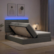Letto con contenitore LED e materasso Grigio Scuro 180 x 200 cm 3460219