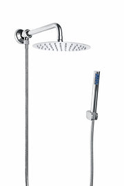 Kit set doccia completo con deviatore a pressione e braccio Cm 40