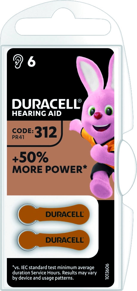 Duracell PILA PER APPARECCHI ACUSTICI 312 6 PZ. 10.00 confezioni