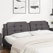 Coussin de tête de lit Zadar gris 200 cm similicuir