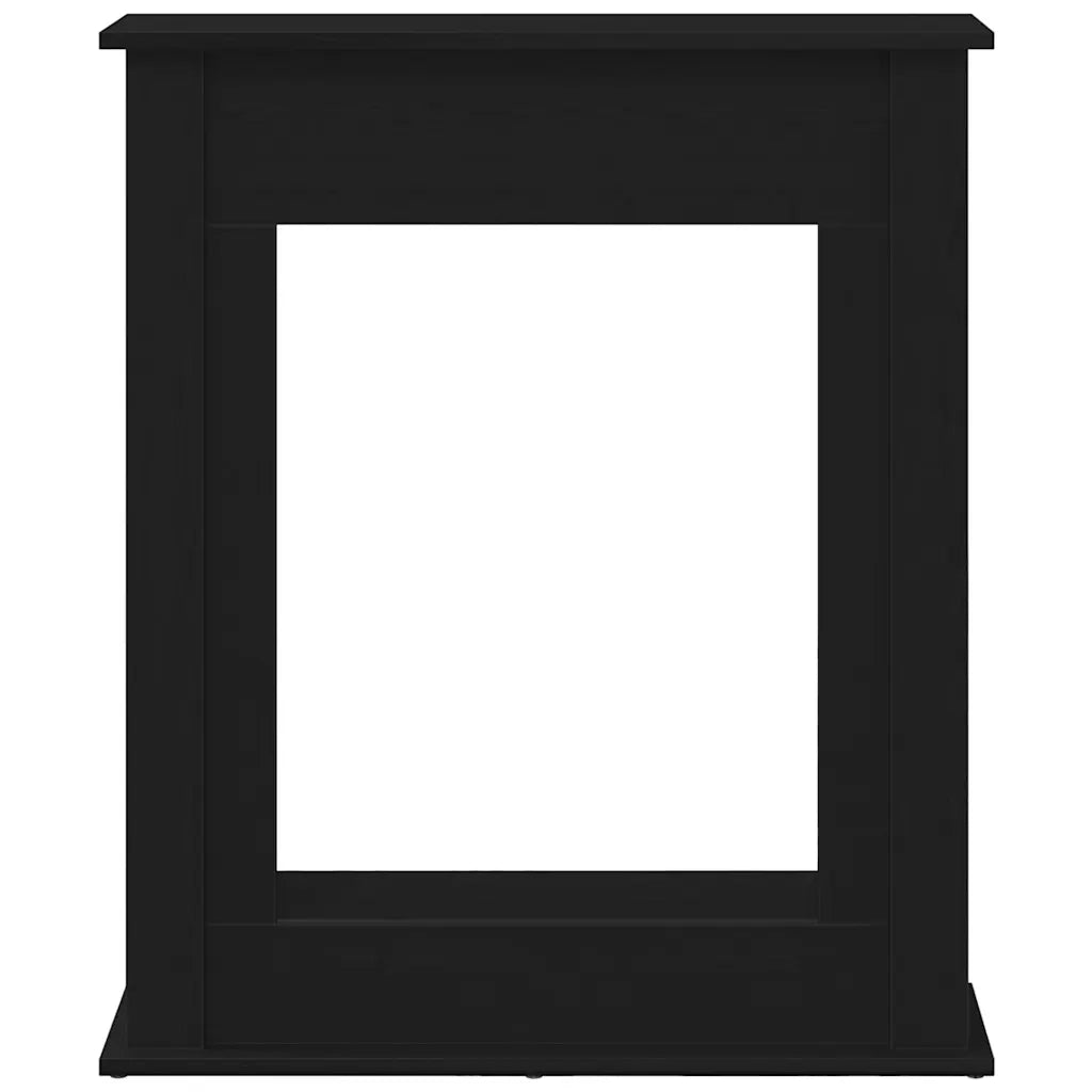 Cornice per Camino Rovere Nero 75x20x87,5 cm in Truciolato 865983