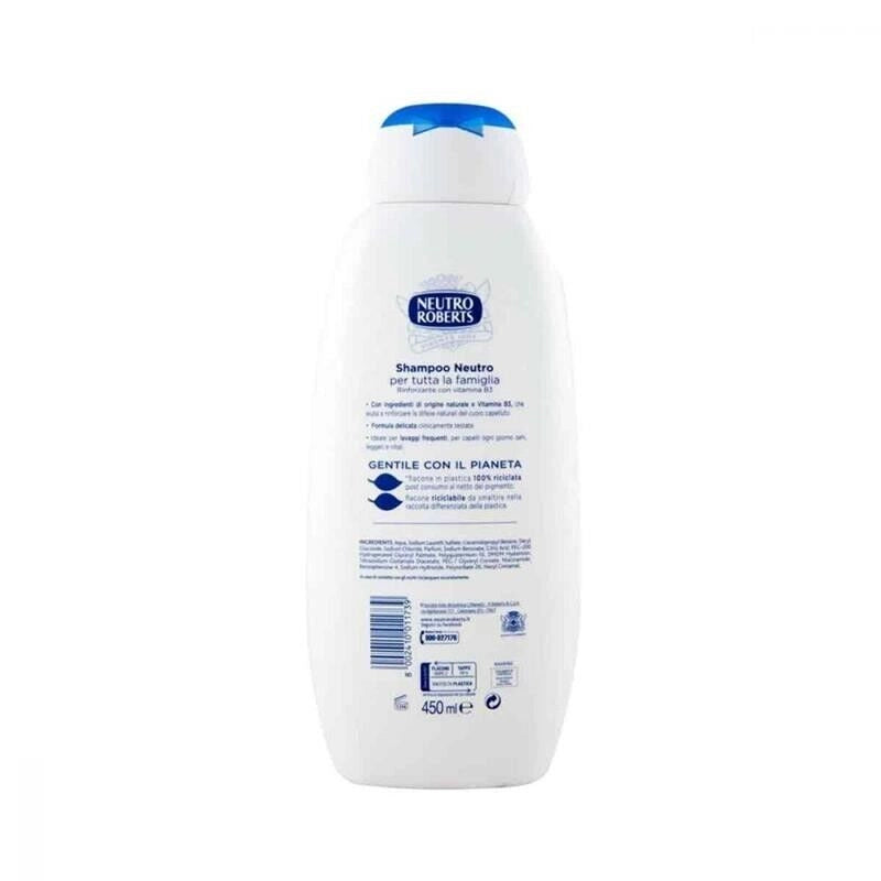 SET 6 NEUTRO ROBERTS SHAMPOO PER TUTTI I TIPI DI CAPELLI DA 450ML NEUTRO